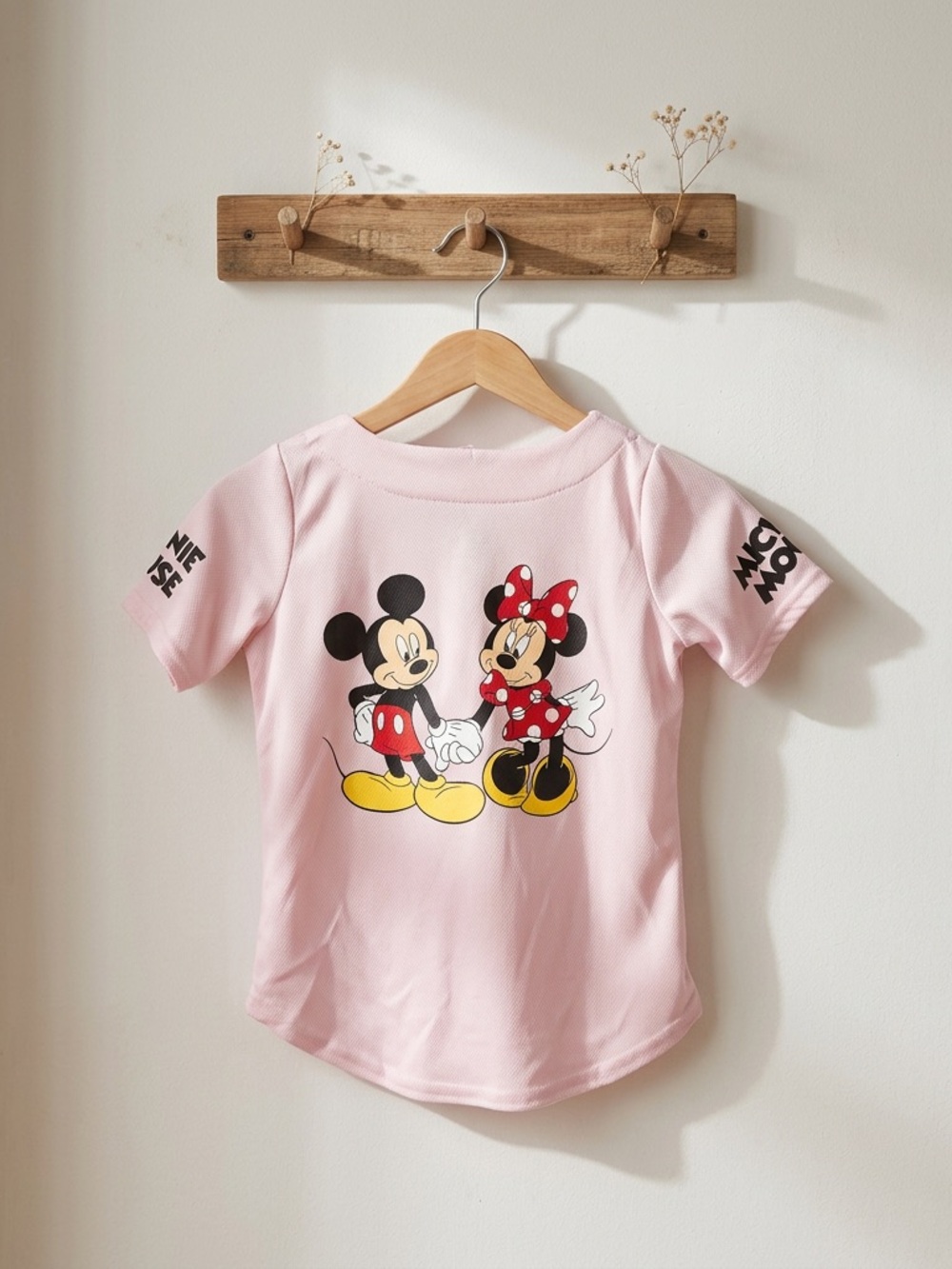 Mickey & Minnie Graphic Girls Baseball Jersey Size 10-12 - Picture 2 of 16